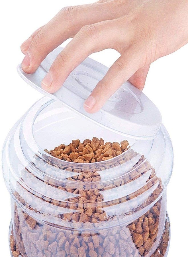 PURAM Pet Feeder Food Dispenser Station - Replenish Pet Food for Dog Cat Animal Automatic Gravity Dry Food Storage Bottle Bowl Dish Stand - Image 5